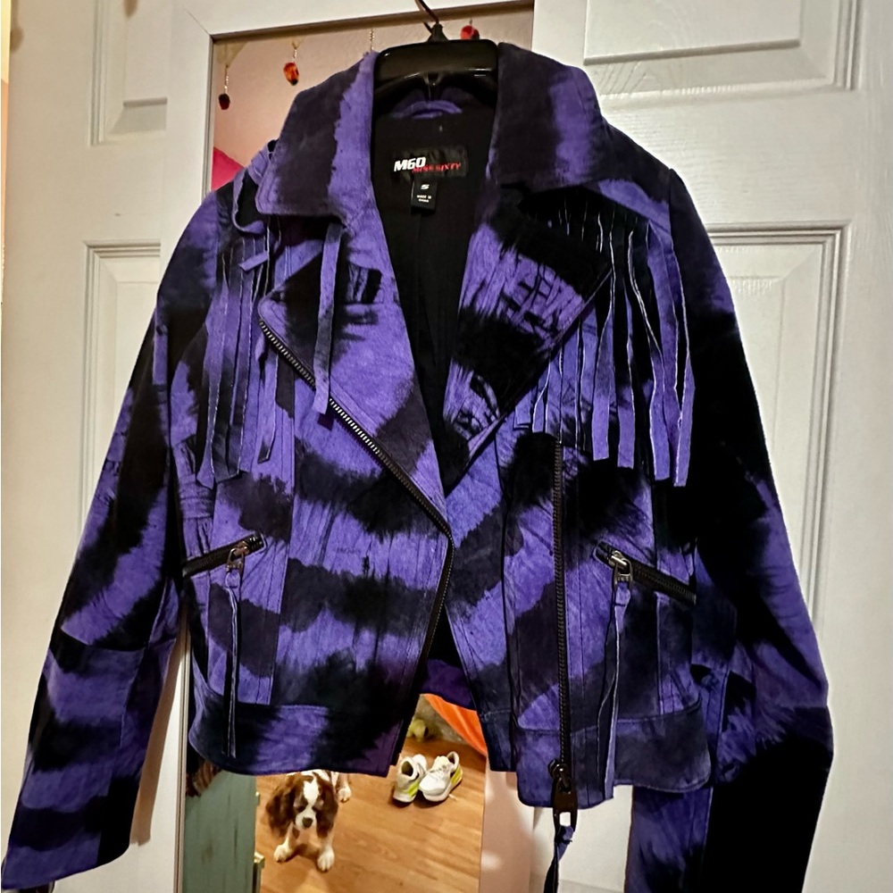 Fringe Suede Motorcycle Jacket